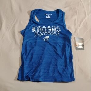 Champion Kids Royal Blue Kansas Jayhawks Tank Top